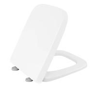 Sedile for WC con meccanismo di chiusura ammortizzata Fast Fix/Attacco rapido Duroplast Forma quadrata
