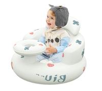 Sedile gonfiabile per bambini - sedia a pavimento per bambini, cuscino di supporto morbido, divano booster da viaggio | Design compatto aria riempito con schienale di sicurezza per alimentare il