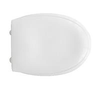 SEDILE WC IN ABS KARLA CON CERNIERE IN ACCIAIO INOX Bianco RAK