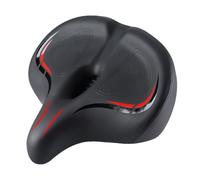 Sedile In Bicicletta Di Grandi Dimensioni | Comfort Saddle Width Extra | Shock -Damping Seat Cushion | Sella In Pelle PU Ergonomic 33x30 Cm Con Ventilazione E Recupero Di Energia, Ideale Per I Tour In