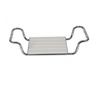 SEDILE IN PLASTICA CON TELAIO IN ACCIAIO, PER VASCA DA BAGNO