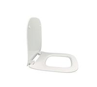 Sedile Jacob Delafon Struktura E20606 Thermodur extra-piatto con discesa progressiva e staccabile, cerniere metalliche, colore: Bianco