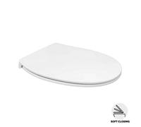 SEDILE KARLA IN ABS FLAT CON SOFT CLOSE Bianco