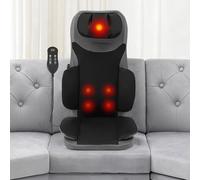 Sedile massaggiante Shiatsu con Calore - Tappetino per sedile massaggio,massaggiatore per schiena con calore, 5 modalità funzionali, timer di 15 minuti