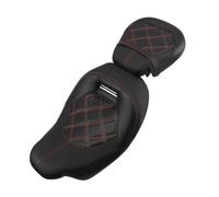 Sedile Moto Sedile passeggero anteriore posteriore per motocicletta 2 posti PU per Touring per Glide per Road per Electra per Glide 2009-2022 Sella per Moto
