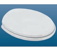 Sedile Non Originale in Legno Rivestito Ideal Standard ELLISSE Colore Bianco Ideal Standard