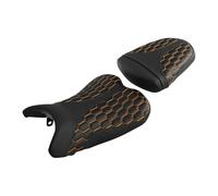 Sedile passeggero anteriore e posteriore compatibile con moto SUZUK GSXR600 GSXR750 2006-2007 nero/arancione/rosso(Type 5)