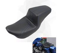 Sedile passeggero Compatible With motocicletta, sedile anteriore e posteriore biposto, compatibile con Harle Touring Road King FLHR Street Glide FLTRX 2009-2023(Blue line Seat)