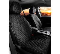 Sedile Pastiglie Adatto A per Kia Optima Da Anno Fab. 2010 IN Nero/Bianco 2er