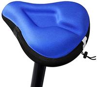 sedile per bicicletta, Coprisella for cyclette con imbottitura morbida in gel, extra for mountain bike e bici da corsa, for donne e uomini, adatto for spin(Blue)