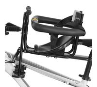 Sedile per biciclette per bambini montata frontale, sedile per bici per bambini per bici montata anteriore, attaccamento per bici con pentola posteriore, pedale e cintura di sicurezza per il bambino