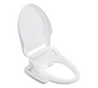 Sedile per bidet Smart Doccia WC con inserto per bidet riscaldato elettrico con luce notturna a LED, bianco