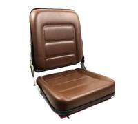 Sedile Per Carrello Elevatore Per Escavatore Per Trattore Agricolo Sedia Modifica Universale Per Cuscino Confortevole Della Spazzatrice Caricatrice Tractor sedile operatore Seat(Brown 25 27CM)