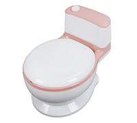 Sedile per il water ergonomico portatile per bambini, regolabile, in plastica rosa