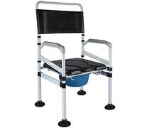 Sedile per sedia da toilette da comodino con maniglie, Regolabile in altezza Toilette portatili per Anziani Disabilità Anziani Maternità, Supporta 300 kg