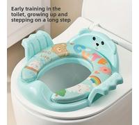 Sedile per vasino da viaggio portatile e colorato, rinforzato, adatto per bambini e bambini piccoli, coprisedile pieghevole antiscivolo con design a cartoni animati, accessorio per il bagno dei bambin