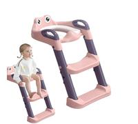 Sedile per vaso con gradini - WC per bambini piccoli, sedile per apprendimento della pulizia regolabile | sedile per vaso antiscivolo sopra il WC, sedile per vaso pieghevole con punta