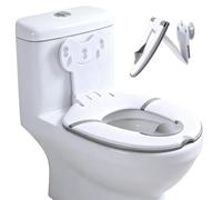 Sedile per WC Bambini, Sedile WC Pieghevole per Bambini | Cuscino per Imparare a Usare il Vasino con Tappetino Paraspruzzi, Sedile di Addestramento per Bambini per Bagno Pubblico