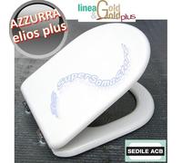 Sedile per wc ELIOS PLUS Ceramica Azzurra - marca ACB linea GOLD