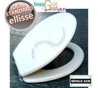 Sedile per wc ELLISSE Ideal Standard anima in legno - ACB linea GOLD