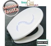 Sedile per wc FAUSTA Sbordoni anima in legno - ACB linea GOLD