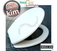 Sedile per wc KIM Pozzi Ginori anima in legno - ACB linea GOLD