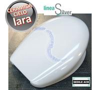 NUOVO SEDILE ASSE WC LARA CERAMICA CIELO IN TERMOINDURENTE ACB ERCOS COPERCHIO
