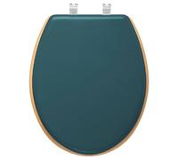 Sedile per WC "Modern Color" in legno blu petrolio