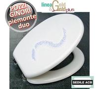 Sedile per wc PIEMONTE DUO Pozzi Ginori anima in legno - ACB linea GOLD