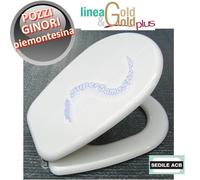 Sedile per wc PIEMONTESINA Pozzi Ginori anima in legno - ACB linea GOLD