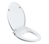 Sedile per WC, Plastic Soft Close Non-Electric Bidet Toilet Seat | Multiple Sizes For Bathroom: Soft Close Non-Electric Dual Nozzle Easy Clean(Elongated)