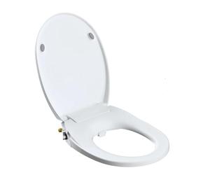 Sedile per WC, Plastic Soft Close Non-Electric Bidet Toilet Seat | Multiple Sizes For Bathroom: Soft Close Non-Electric Dual Nozzle Easy Clean(Round)
