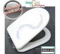 Sedile per wc QUADRARCO Ceramica Dolomite - marca ACB linea GOLD