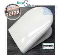 Sedile per wc RELAX Flaminia in termoindurente avvolgente - ACB Ercos Silver