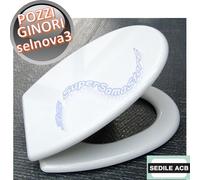 Sedile per wc SELNOVA 3 Pozzi Ginori anima in legno - ACB Ercos