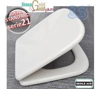 SEDILE ASSE TAVOLA COPRI WC SERIE 21 Ideal Standard ACB ERCOS GOLD in LEGNO NEW