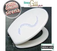 Sedile per wc SIRENA Pozzi Ginori anima in legno - ACB linea GOLD