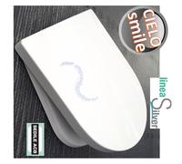 Sedile per wc SMILE Ceramica Cielo in termoindurente avvolgente - ACB Ercos