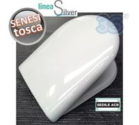 ERCOS Sedile compatibile con wc TOSCA di Senesi in termoindurente avvolgente Prodotto non originale - marca ACB linea SILBVER