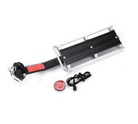 Sedile Portabiciclette da Montagna,Portabiciclette Posteriore Regolabile, Scaffale Posteriore Portabiciclette in Lega di Alluminio, Portapacchi Posteriore da Ciclismo a Montaggio Rapido per Bici da S