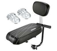 Sedile Posteriore Per Bici - Kit Schienale E Cuscino Per Sedile Per Bicicletta Per Bambini, 14,57 * 9,84 * 6,3 Pollici Sedili Portabici Per Bambini Posteriori | Poggiapiedi Per Bracciolo Con Cuscino