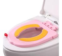 Sedile riduttore per WC per l'apprendimento della pulizia - Sedile per WC pieghevole per bambini con manici da viaggio - di apprendimento con ventose per ragazzi e