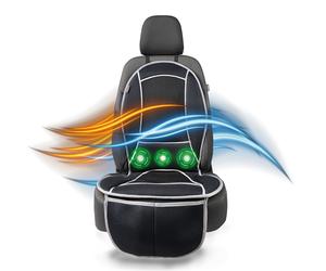 Sedile riscaldamento, Coprisedili auto Cool Heat con massaggio nero, 1 pezzo