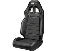 SEDILE SPORTIVO ANATOMICO SPARCO MODELLO R-100+ ,ECOPELLE NERO RECLINABILE NUOVO