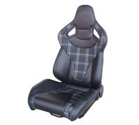 Simoni Racing – Sedile sportivo reclinabile Jackie Blue – Riscaldato, pelle e tessuto, leva a sinistra