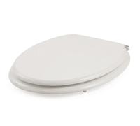 Sedile tavoletta copriwater sistema soft close in mdf universale ultraresistente bianco