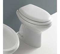 Sedile termoindurente per water in duroplast bianco chiusura normale Donatello