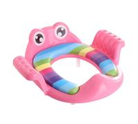 Sedile Trainer per Wc Bambini Maniglie Grandi in Pp Verde | Addestramento Bagno, Design Cartone, Pedane Antiscivolo, Uso Sicuro per Bimbi e Piccoli