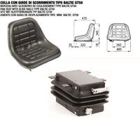 SEDILE TRATTORE COBO GT50 CON GUIDE MOLLEGGIO COMPLETO+CINTURE+STAFFA BRACCIOLI