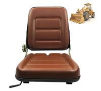 Sedile Universale per Carrello Elevatore Sedile per Trattore con Schienale Regolabile Sedili per Tosaerba Facili da Installare per Trattori Escavatori Minipale Terne Bulldozer(Brown)